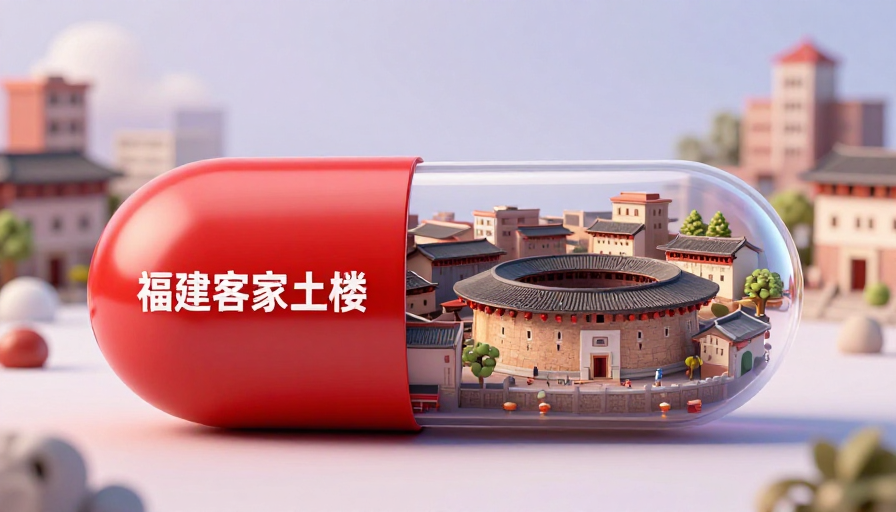 梦幻胶囊：福建土楼与鼓浪屿的3D微缩之旅