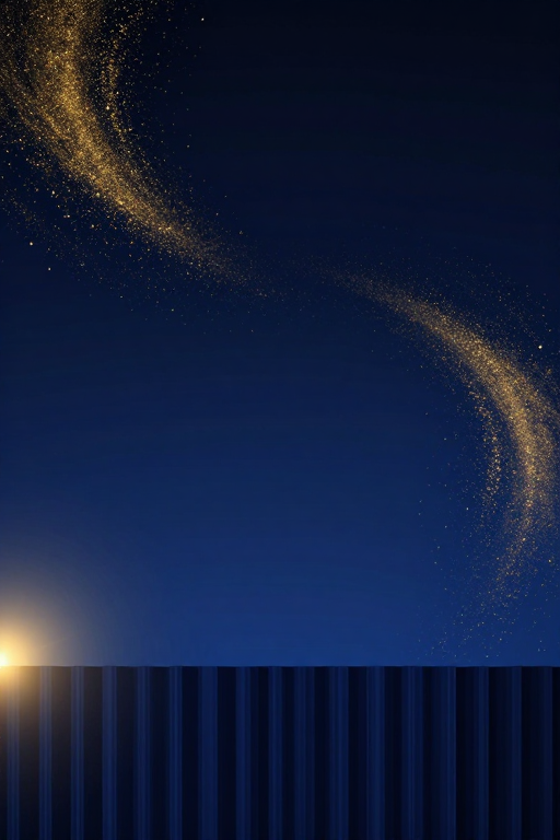 静谧奢华夜空星尘科技艺术背景图
