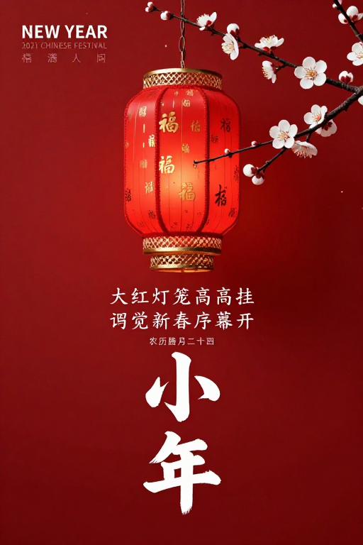 2021小年海报：古典红金韵 · 新春序曲