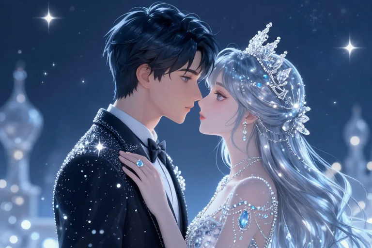 水晶之恋：透明光影交织的梦幻爱情画卷