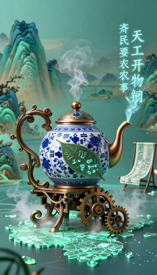 新中式机械美学:古籍纹样与全息科技的碰撞