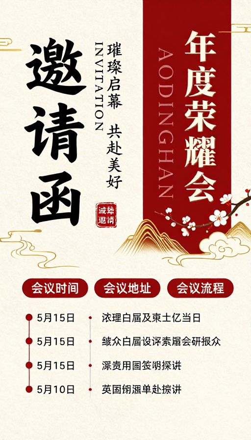 中国风年度荣耀盛会邀请·璀璨启幕