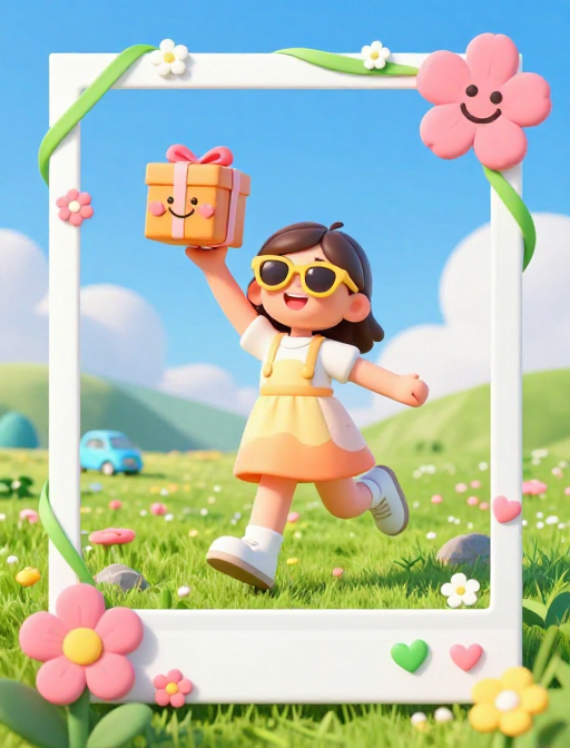 夏日欢乐之旅:3D少女礼盒惊喜海报