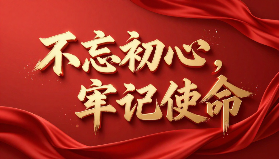 初心与使命的立体绽放：书法金属红绸动态视觉