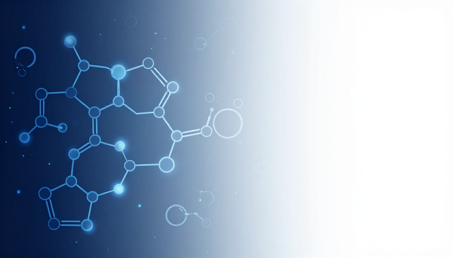 科技蓝分子网络与数字未来感视觉