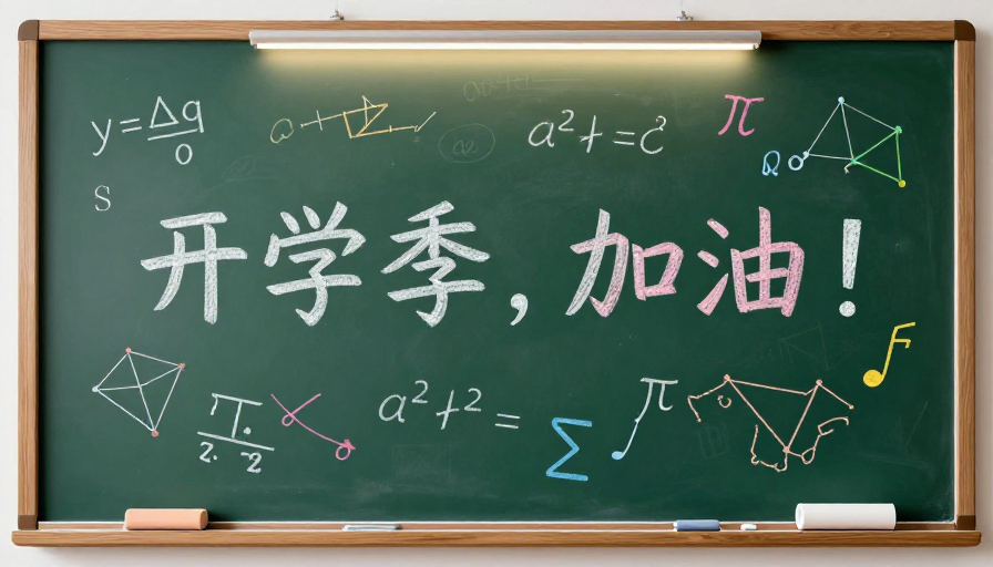 开学季加油!黑板上的数学世界
