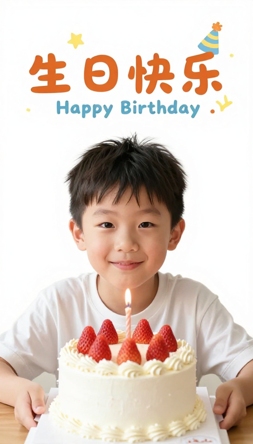 童心飞扬·快乐生日派对插画