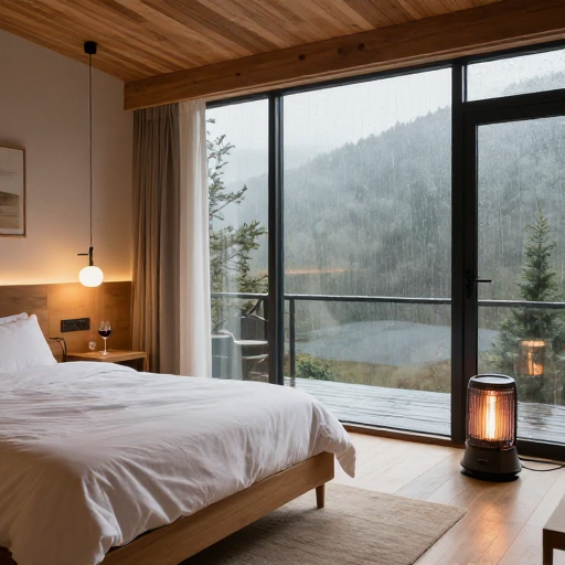 原木风治愈卧室，雨天小窝的宁静时光