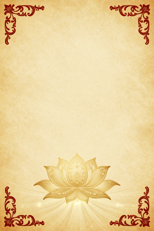 金红巴洛克莲花纹样复古羊皮纸背景