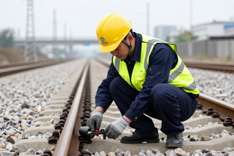 专注检修钢轨：中国中铁铁路工人实拍
