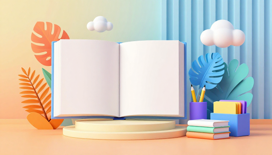 清新创意：知性自然融合的3D插画世界