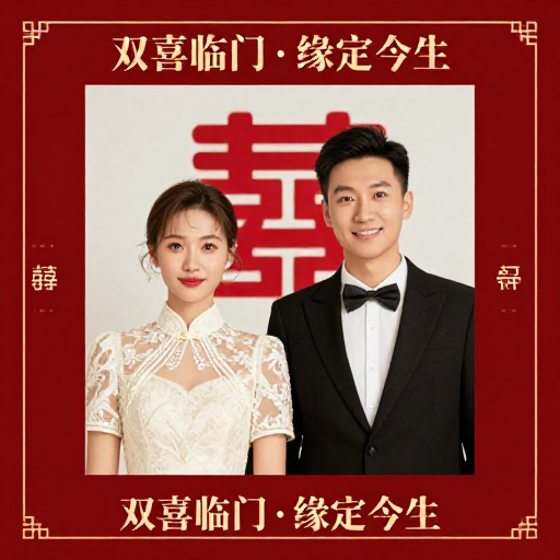双喜临门·缘定今生：新人中式浪漫婚摄