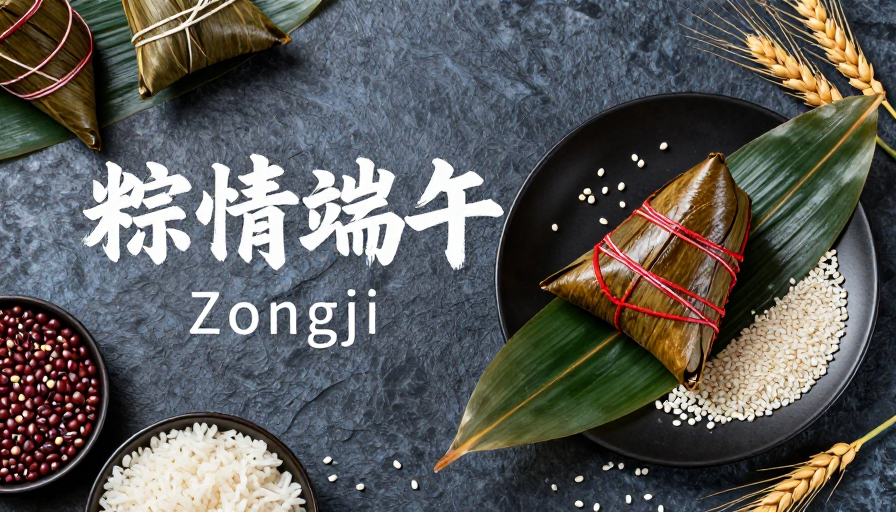 粽香四溢：现代与传统交融的端午美食海报