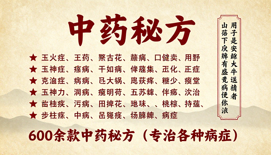 复古中式中药秘方养生海报：传承中医智慧与健康文化