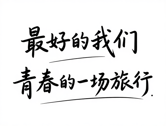 极简书法设计:青春与怀旧的最佳诠释