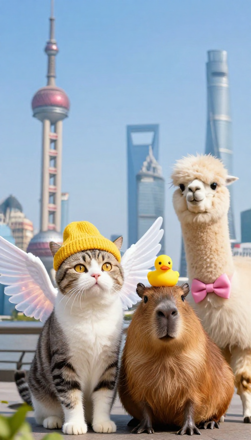 奇幻之旅：动物好友的城市冒险