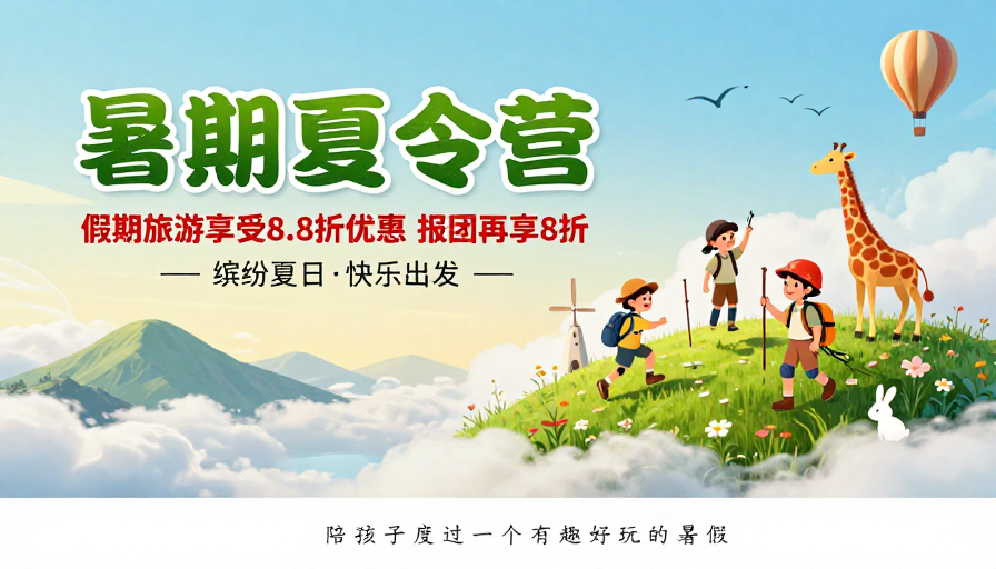 清新童趣:暑期夏令营欢乐探险之旅