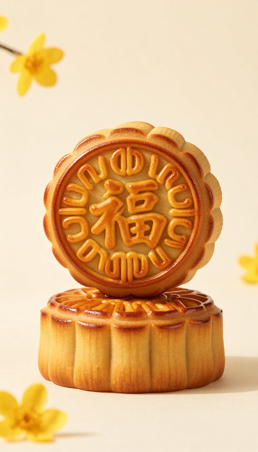 中秋臻美“福”月月饼光影实拍