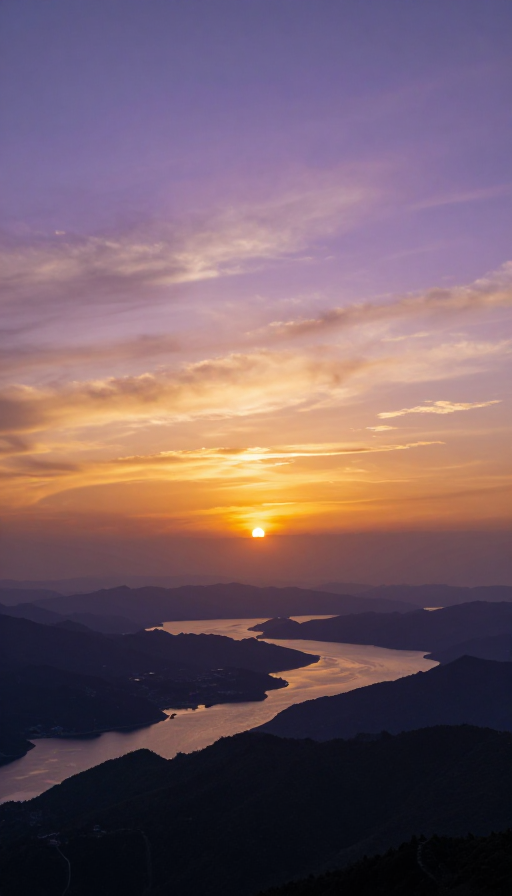 梦幻黄昏：超写实山川湖海绝景定格永恒
