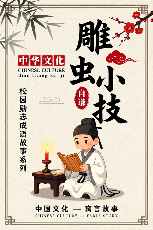 中国风校园励志:雕虫小技中的谦逊治学精神