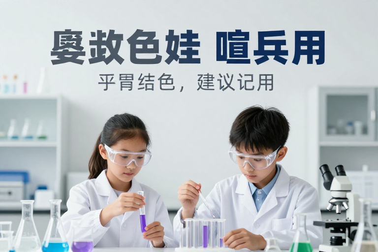 青春科学：现代简约实验室实验场景