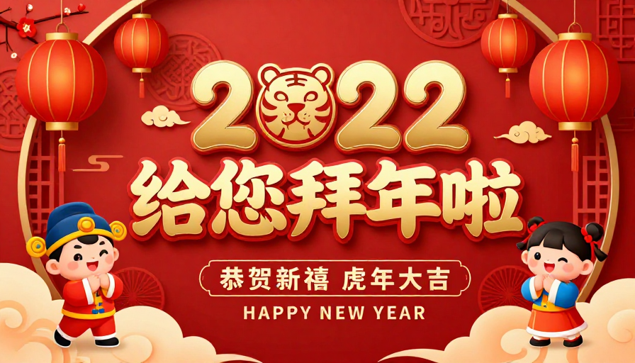 2022虎年限定中国风新年海报
