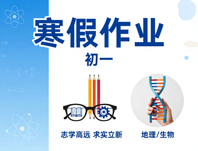 初一寒假作业海报·科学创新设计