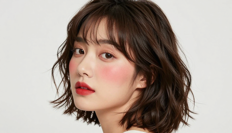 侧影回眸：暖光下的亚洲女性肖像