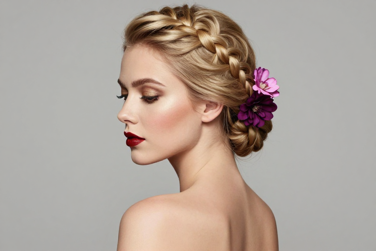 优雅金发女神：裸肩柔美妆造光影大片