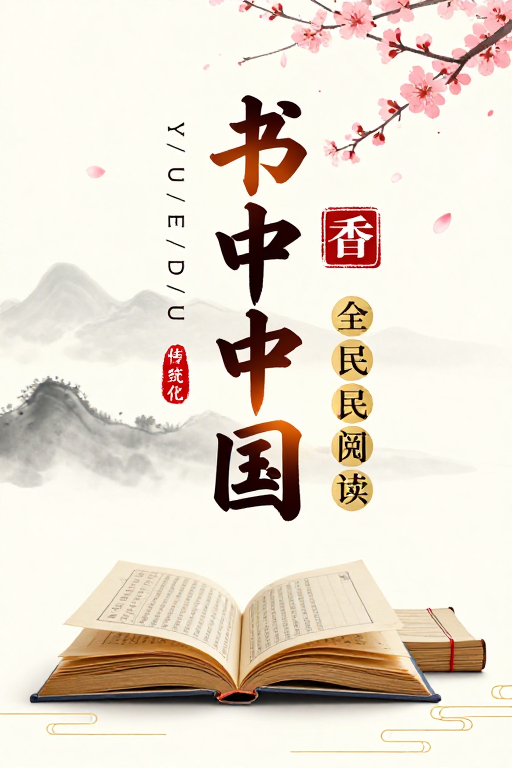 书香中国·春日水墨雅韵海报