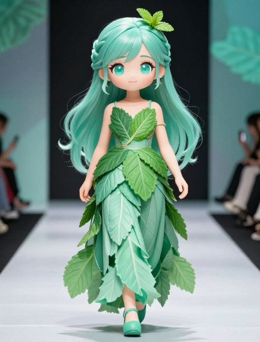 薄荷绿Q版高定秀