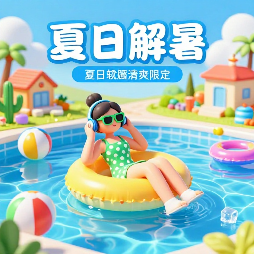 夏日清凉促销，活力泳装派对