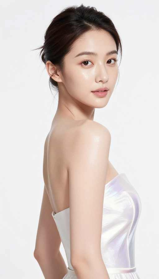 高级少女幼态脸 | 镭射礼服光感展示