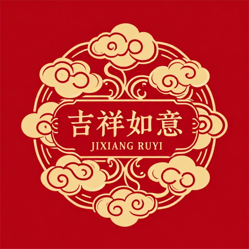 祥云如意徽记：传统吉祥艺术的优雅表达