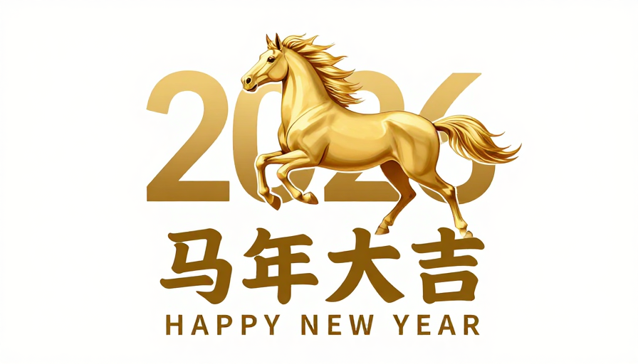 金骏奔腾迎2026：马年大吉贺岁图