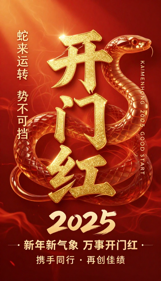 开门红2025：蛇年新春祝福与辉煌启航