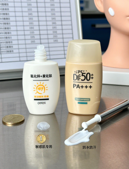 实验室双效防晒实拍:物理与化学防晒性能大比拼