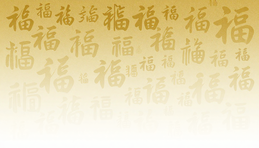 金辉福韵：现代简约与传统书法交织的吉祥艺术