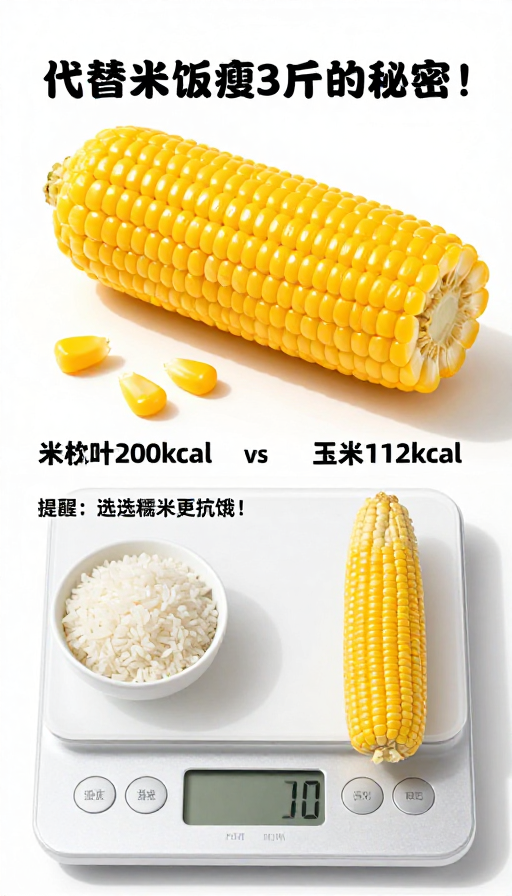 黄金玉米:低卡饱腹,代替米饭瘦身的秘密