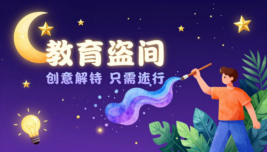 星空童话梦:创意色彩挥洒