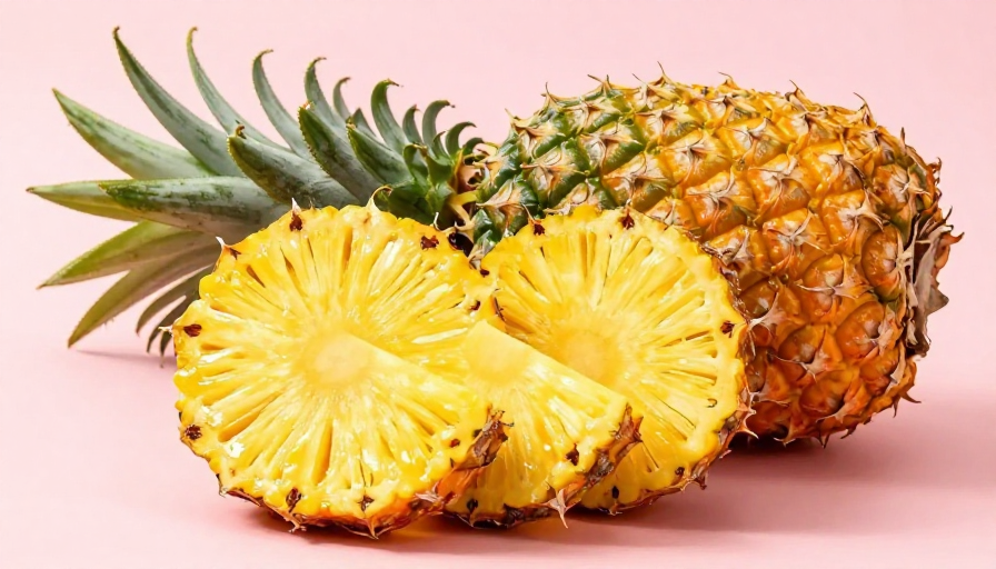 诱人菠萝美食广告实拍
