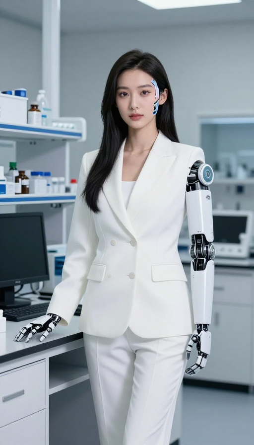 未来医学:AI机械臂与基因编辑实验现场