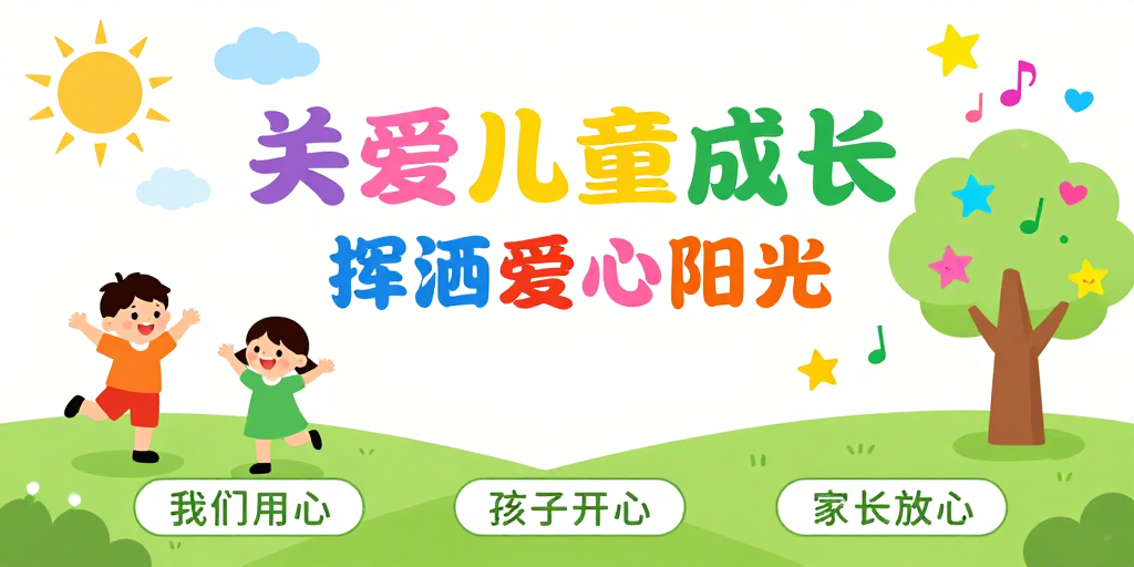 童趣插画：关爱儿童成长·公益宣传
