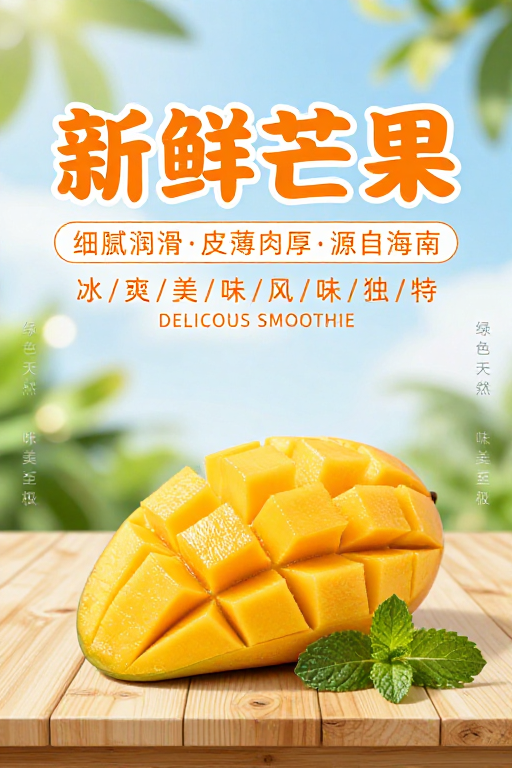 清新夏日:鲜活芒果,美味邂逅