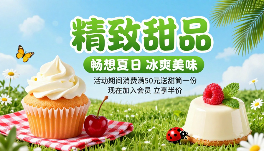 夏日清新甜品:畅享冰爽美味促销