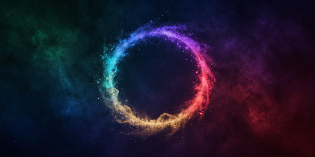 宇宙环光:科幻梦幻粒子星云