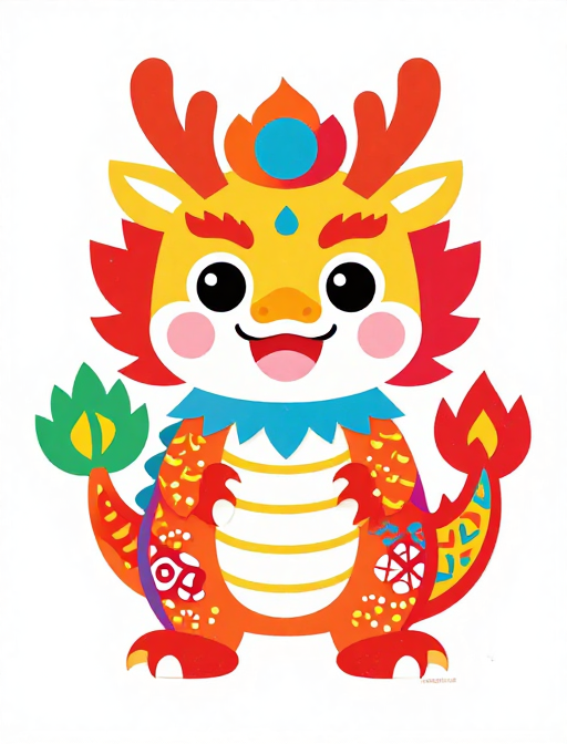 欢乐剪纸中国龙：多彩传统艺术