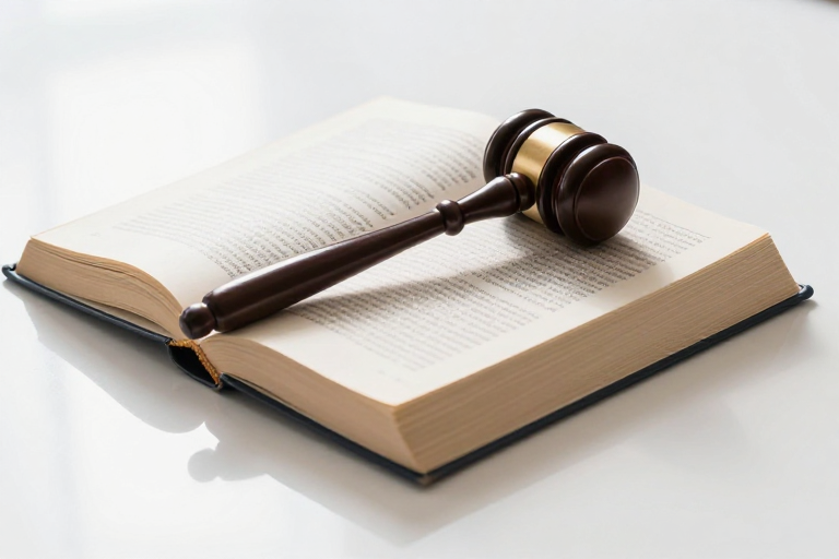 法槌与典籍:法律精神象征