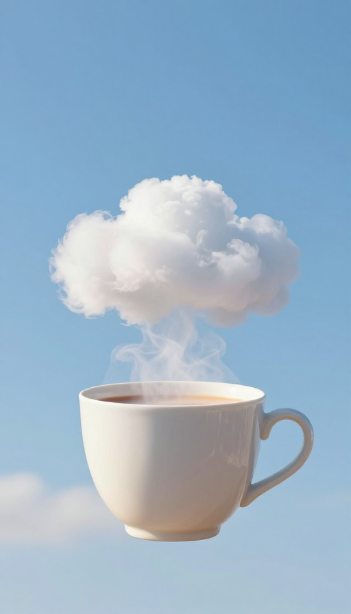 云端奶茶：极简温暖光影