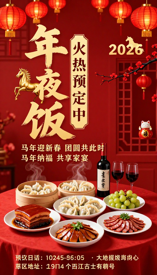 马年迎新春:红火年夜饭火热预定中